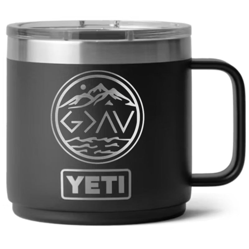 God is Greater than the Highs and Lows Laser Engraved Yeti Tumbler - Base Kreations