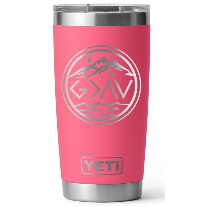 God is Greater than the Highs and Lows Laser Engraved Yeti Tumbler - Base Kreations