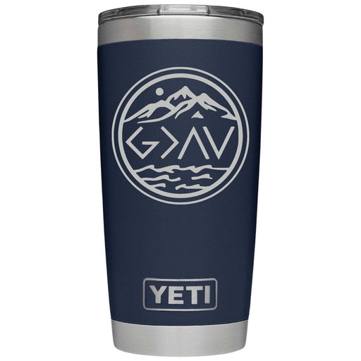 God is Greater than the Highs and Lows Laser Engraved Yeti Tumbler - Base Kreations