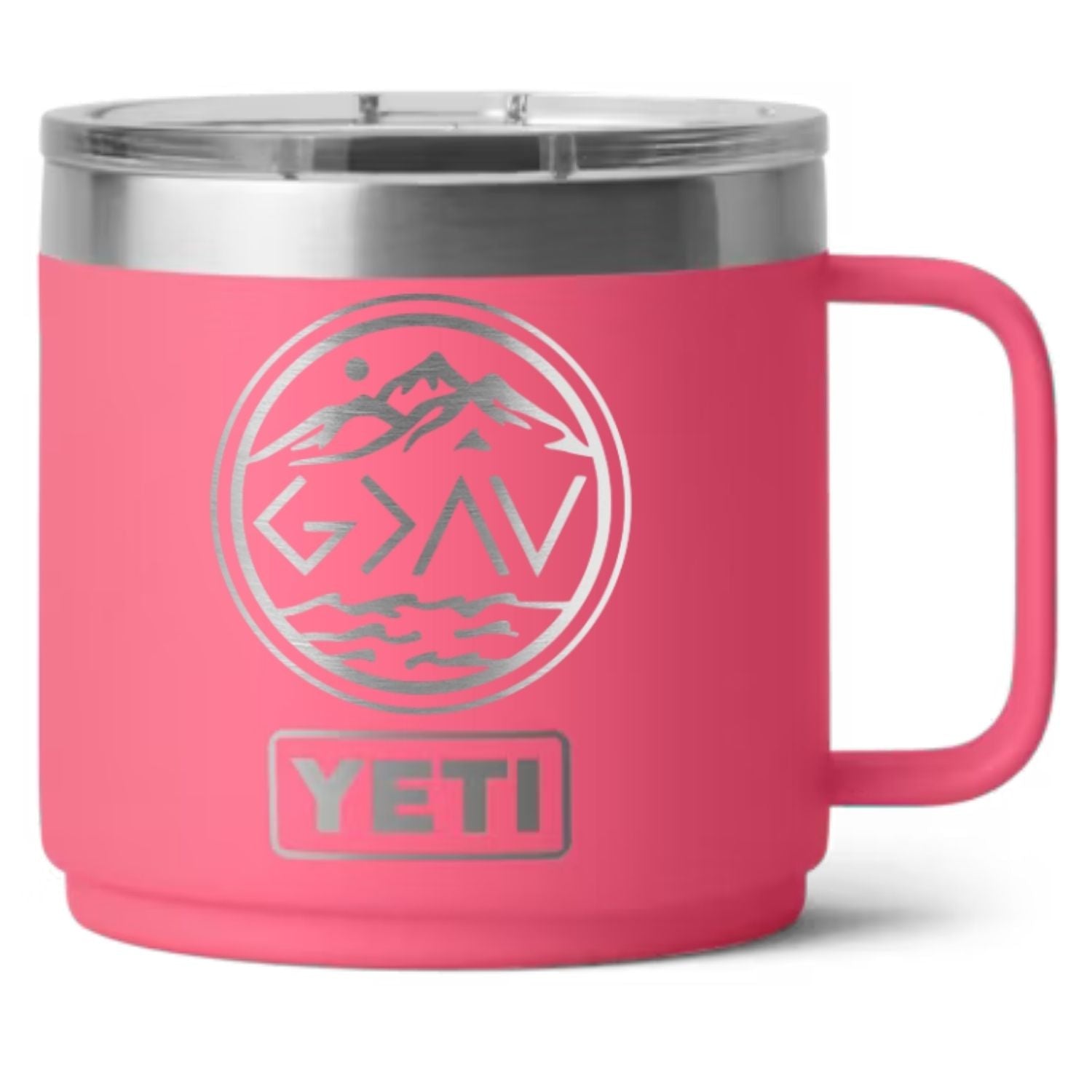 God is Greater than the Highs and Lows Laser Engraved Yeti Tumbler - Base Kreations