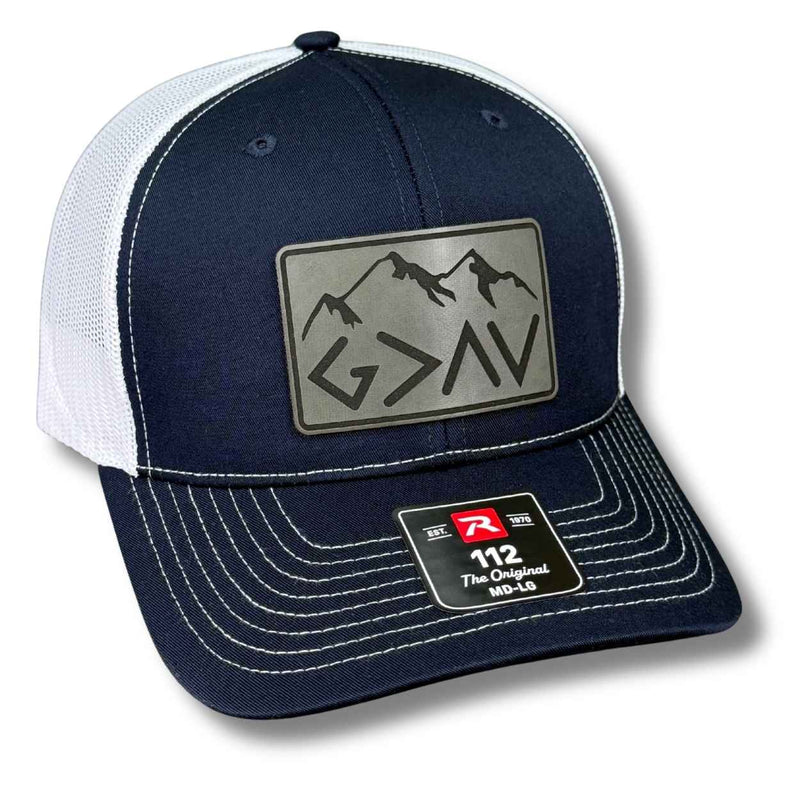 God is Greater Than The Highs and Lows Patch Hat - Base Kreations