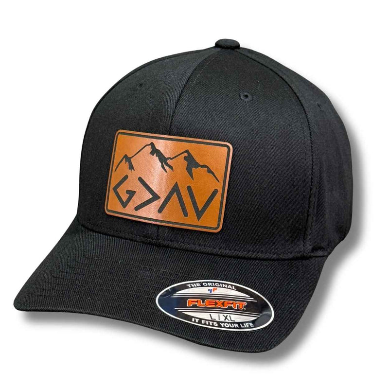 God is Greater Than The Highs and Lows Patch Hat - Base Kreations