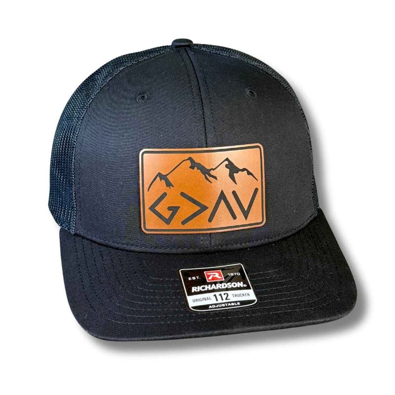 God is Greater Than The Highs and Lows Patch Hat - Base Kreations