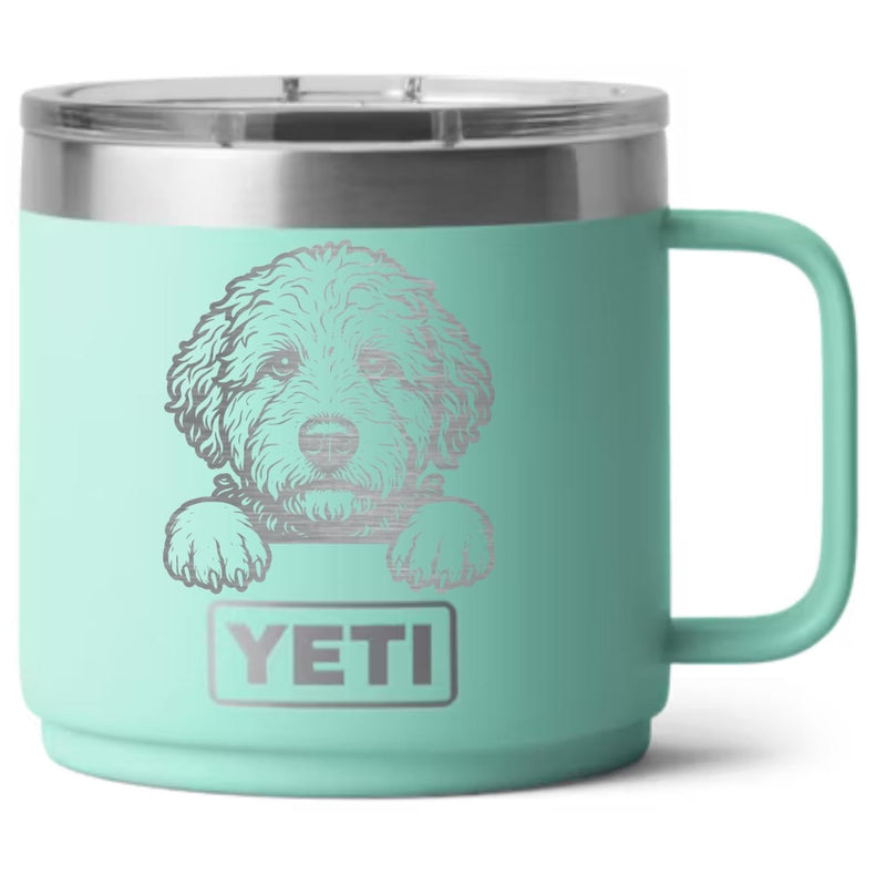 Goldendoodle Laser Engraved Yeti Tumbler - Base Kreations