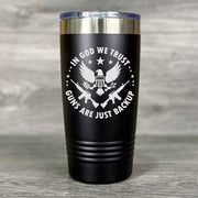 In God We Trust, Guns are just Backup Tumbler - Base Kreations