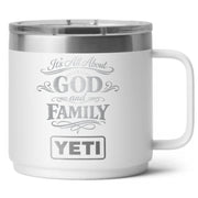 It's All About God and Family Laser Engraved Yeti Tumbler - Base Kreations