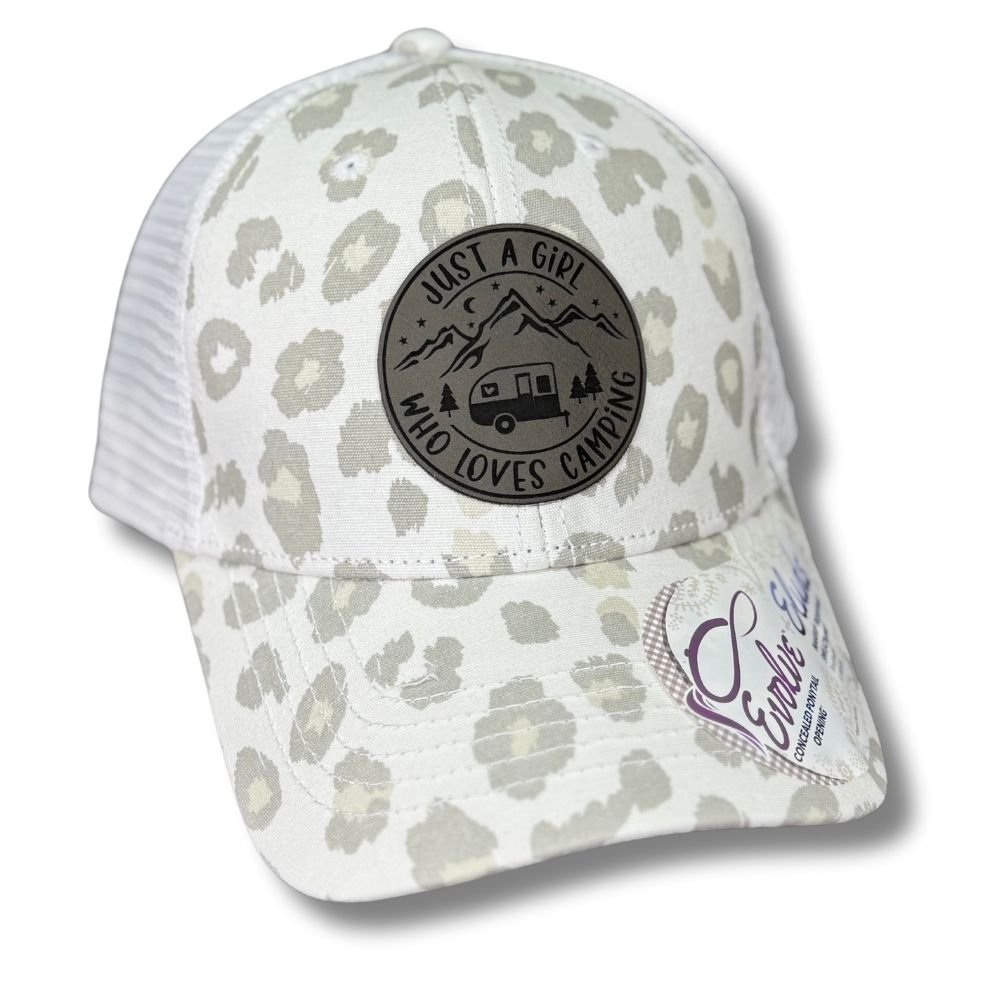 Just a Girl Who Loves Camping Patch Hat - Base Kreations