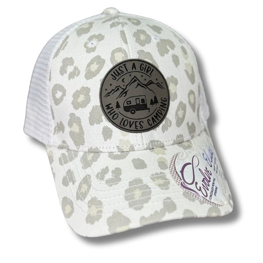 Just a Girl Who Loves Camping Patch Hat - Base Kreations
