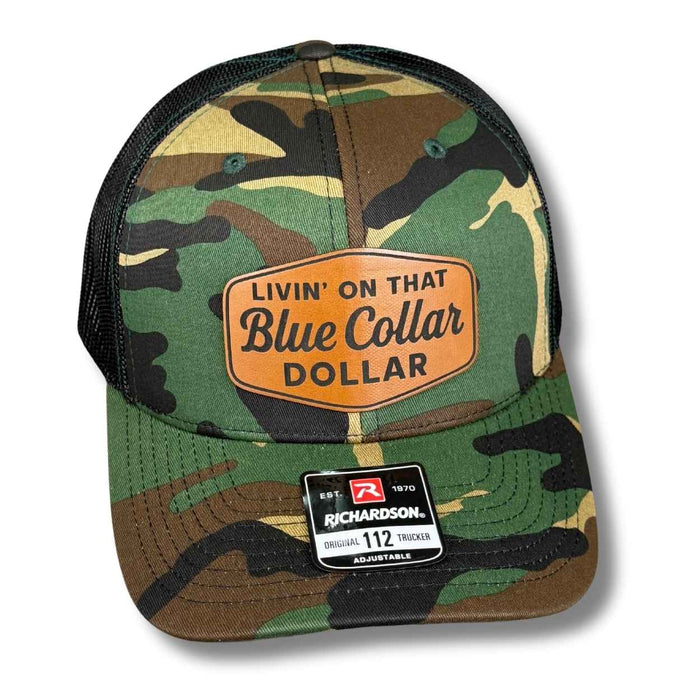 Livin on that Blue Collar Dollar Hat - Base Kreations