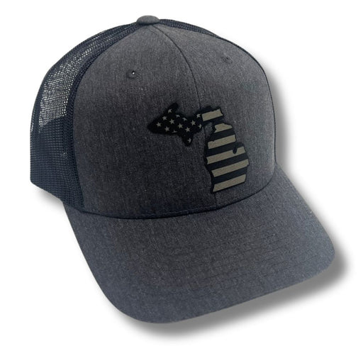 Michigan - American Flag Patch Hat - Base Kreations