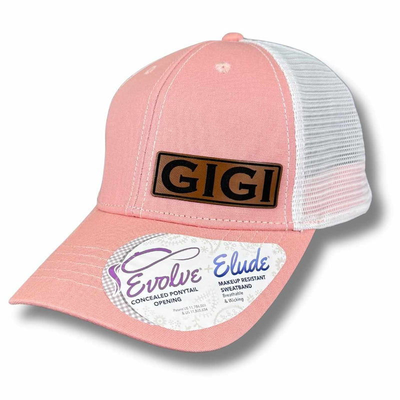 MOM, MAMA, MIMI Custom Name Ponytail Hat - Pick Your Name , Nana, Memaw, Yaya - Base Kreations