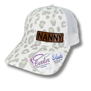 MOM, MAMA, MIMI Custom Name Ponytail Hat - Pick Your Name , Nana, Memaw, Yaya - Base Kreations