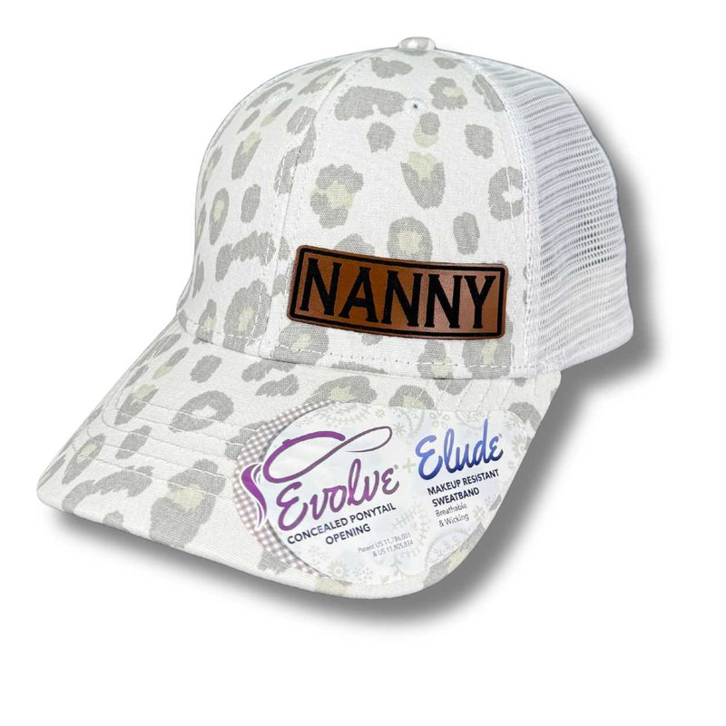 MOM, MAMA, MIMI Custom Name Ponytail Hat - Pick Your Name , Nana, Memaw, Yaya - Base Kreations
