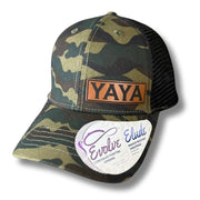 MOM, MAMA, MIMI Custom Name Ponytail Hat - Pick Your Name , Nana, Memaw, Yaya - Base Kreations