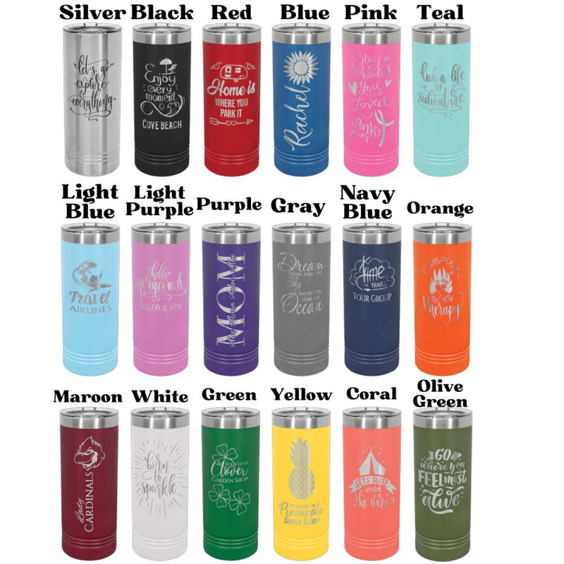 MOM Skinny Tumbler With Kid's Names - Base Kreations