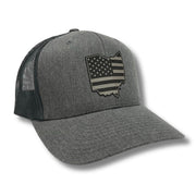 Ohio - American Flag Patch Hat - Base Kreations