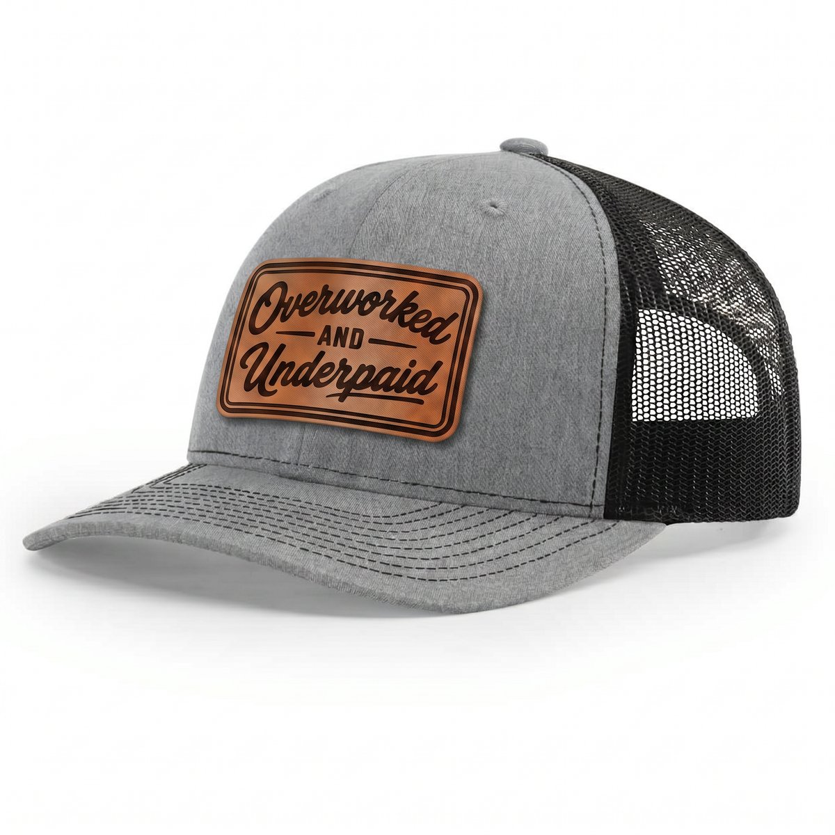 Overworked and Underpaid Snapback Hat