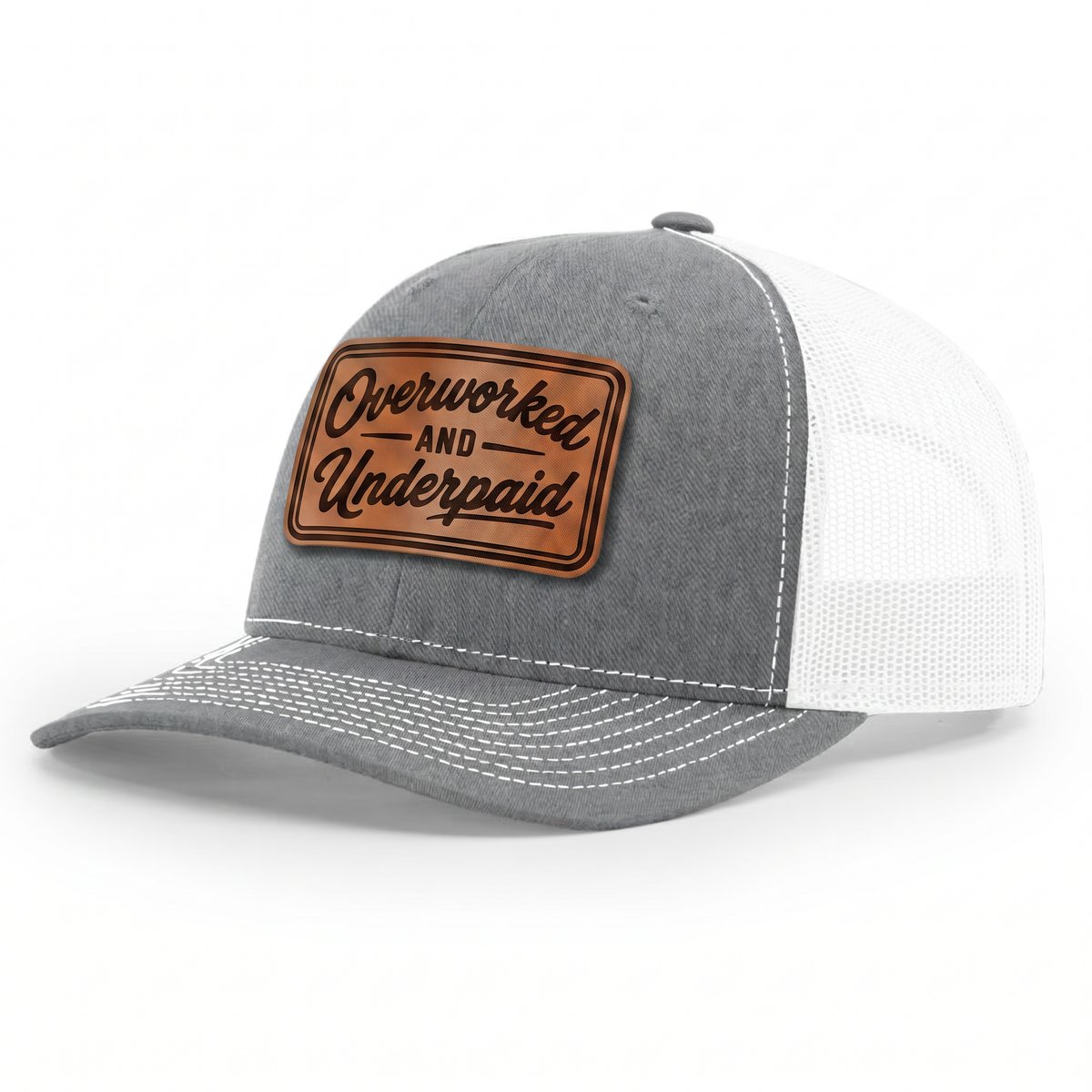 Overworked and Underpaid Snapback Hat