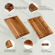 Personalized Acacia Boards - Cutting and Charcuterie Board - Base Kreations
