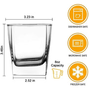 Personalized Decanter Set - Split Letter Monogram Glasses - Base Kreations