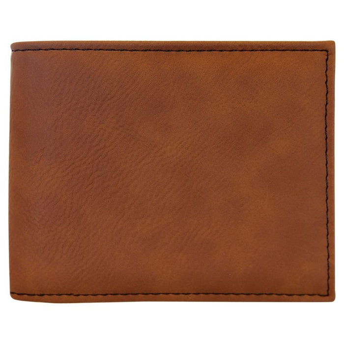 Personalized Leatherette Wallet w/Flip ID Display - Base Kreations