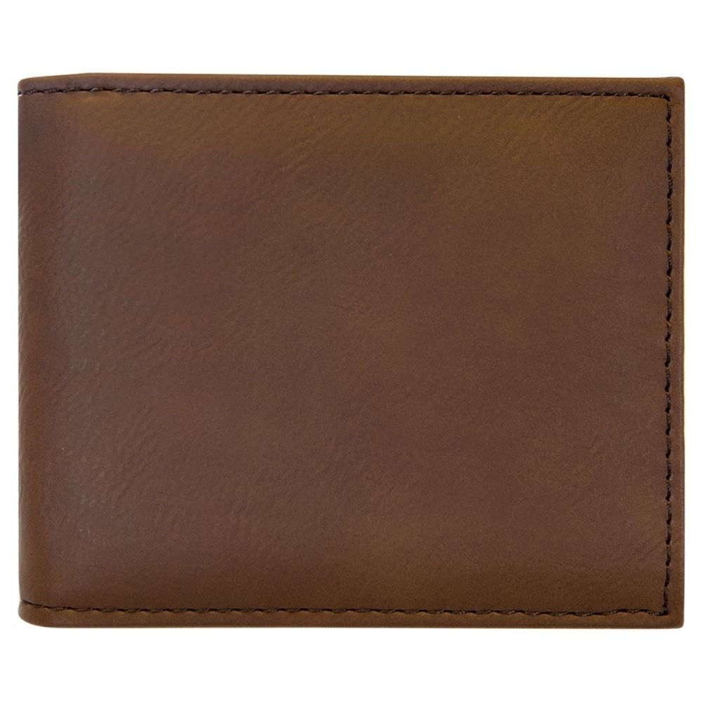 Personalized Leatherette Wallet w/Flip ID Display - Base Kreations