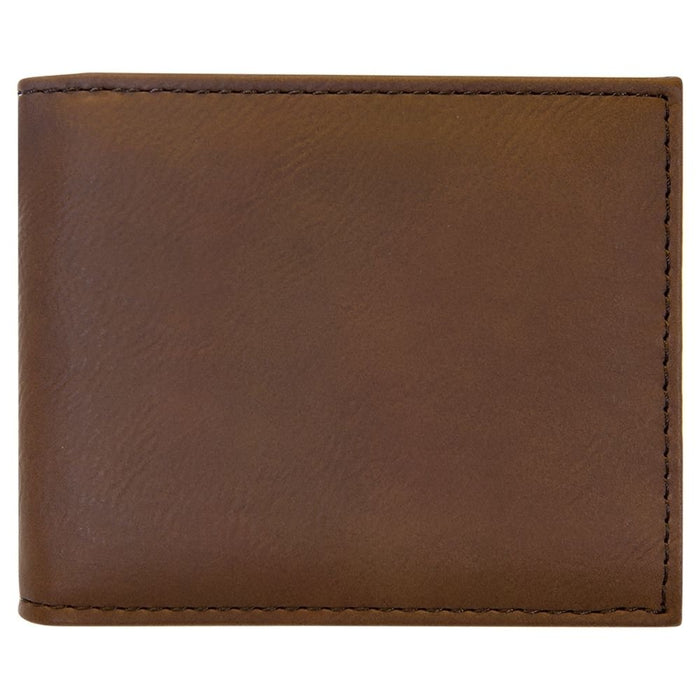 Personalized Leatherette Wallet w/Flip ID Display - Base Kreations