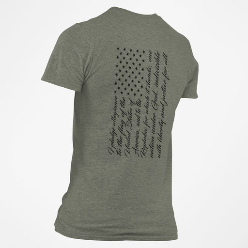 Pledge Allegiance American Flag T-Shirt - Base Kreations