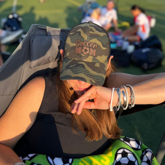 Soccer Mom Ponytail Trucker Hat - Base Kreations