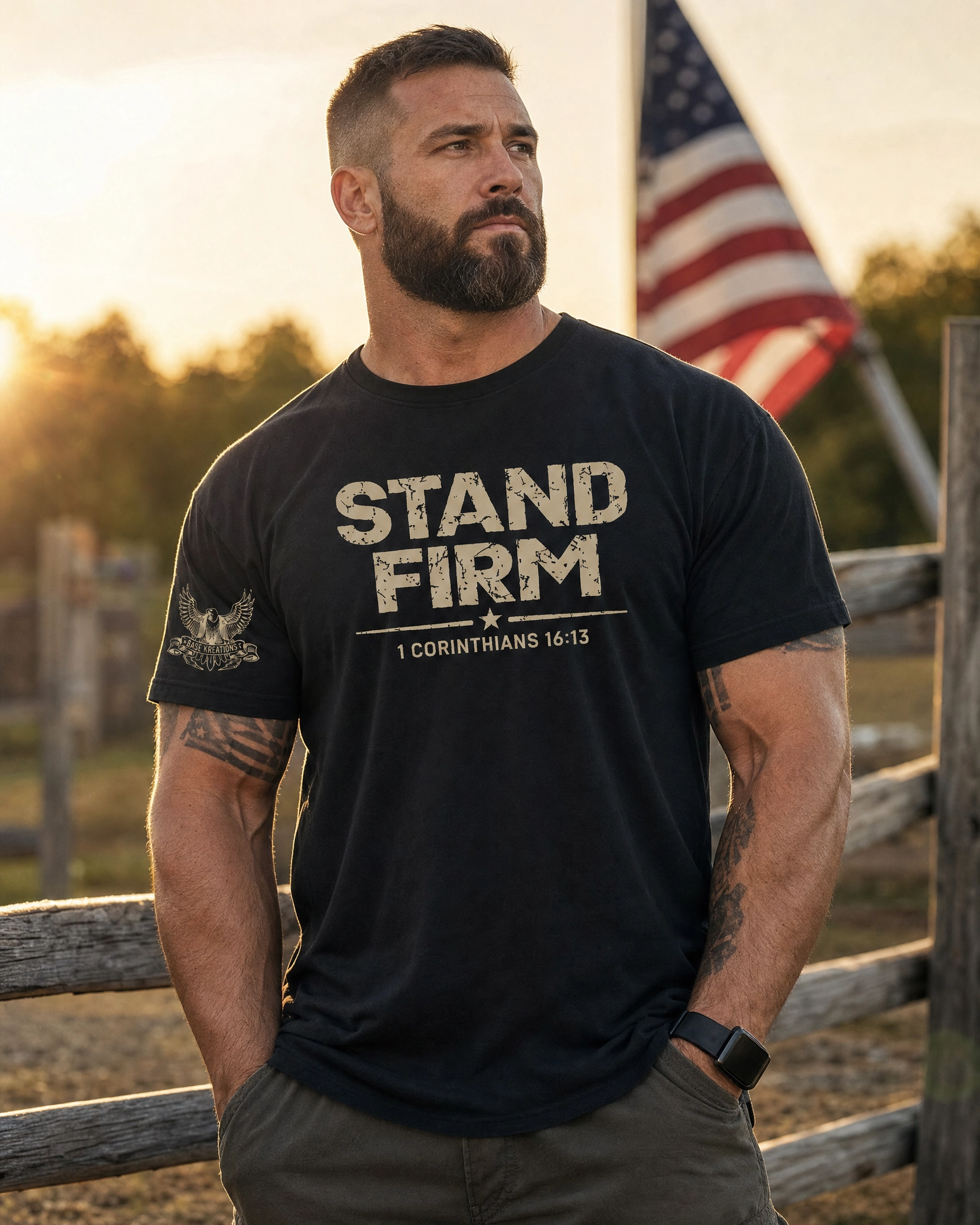 Stand Firm 1 Corinthians 16:13 T-Shirt