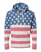 Stars and Stripes Triblend Fleece Hooded Sweatshirt - Base Kreations