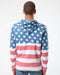 Stars and Stripes Triblend Fleece Hooded Sweatshirt - Base Kreations