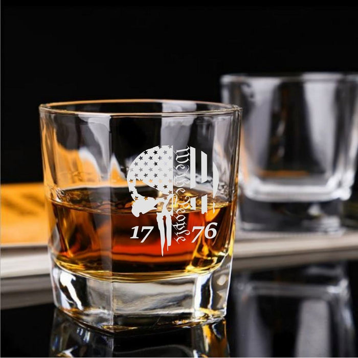 We The People Punisher Skull Decanter & Rocks Glass - Base Kreations