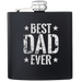 Best Dad Ever Engraved Flask - Base Kreations